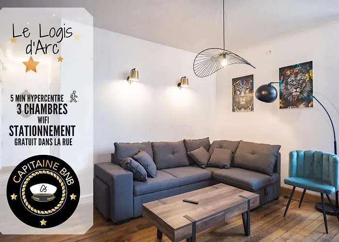 Le Logis De L'arc - 5min Hypercentre - Max 6 Personnes Lägenhet Troyes